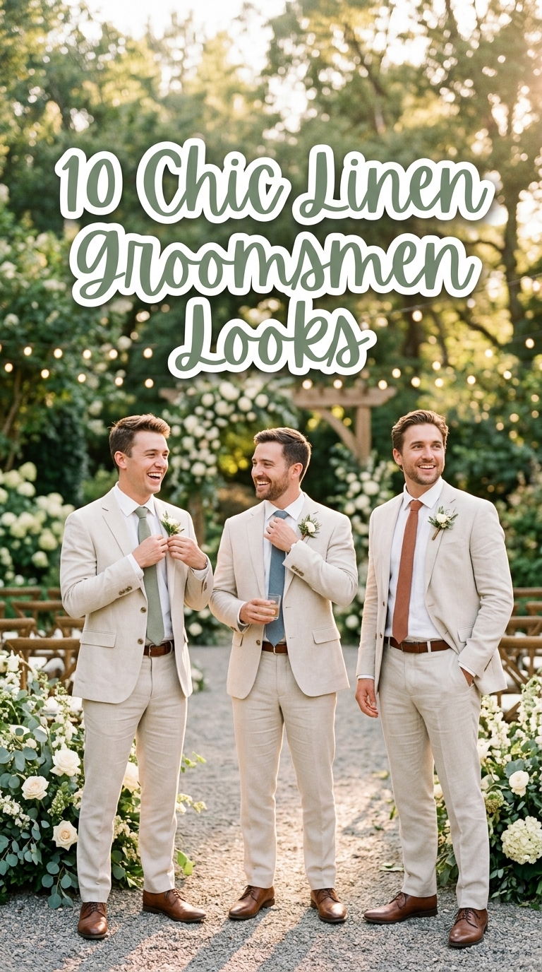 10 Chic Linen Groomsmen Looks