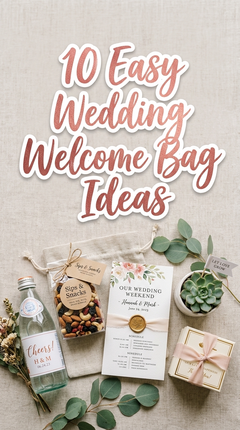 10 Easy Wedding Welcome Bag Ideas