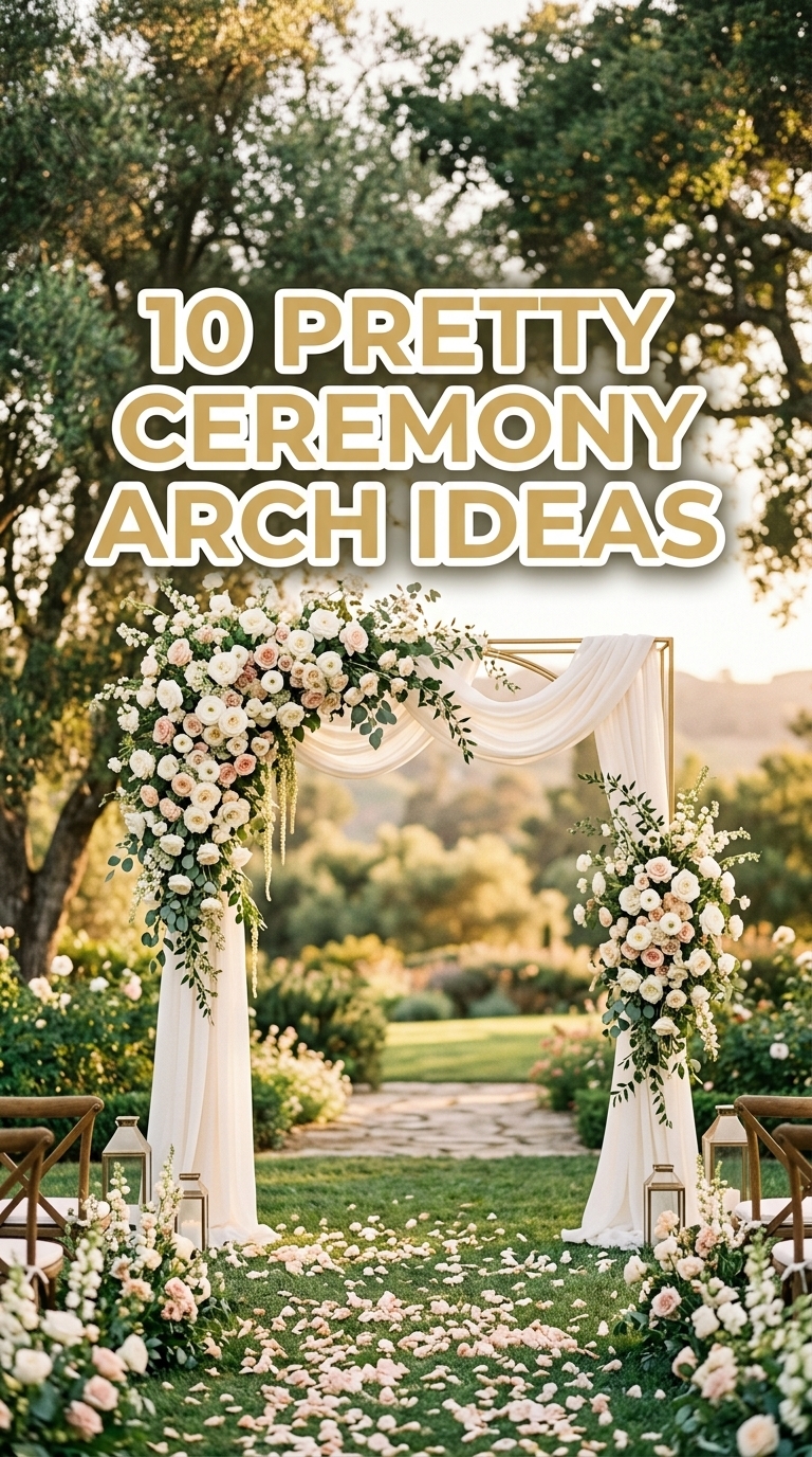 10 Pretty Ceremony Arch Ideas
