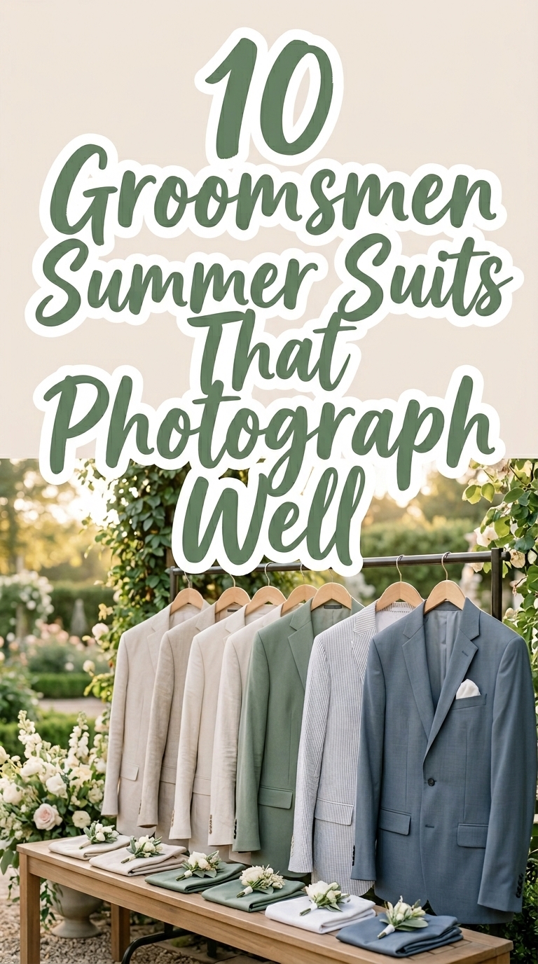10 Groomsmen Summer Suits That Photograph Well