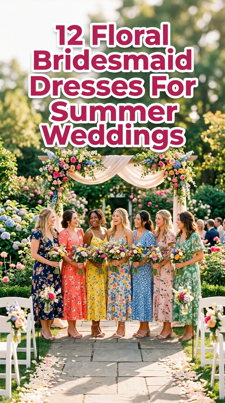12 Floral Bridesmaid Dresses For Summer Weddings