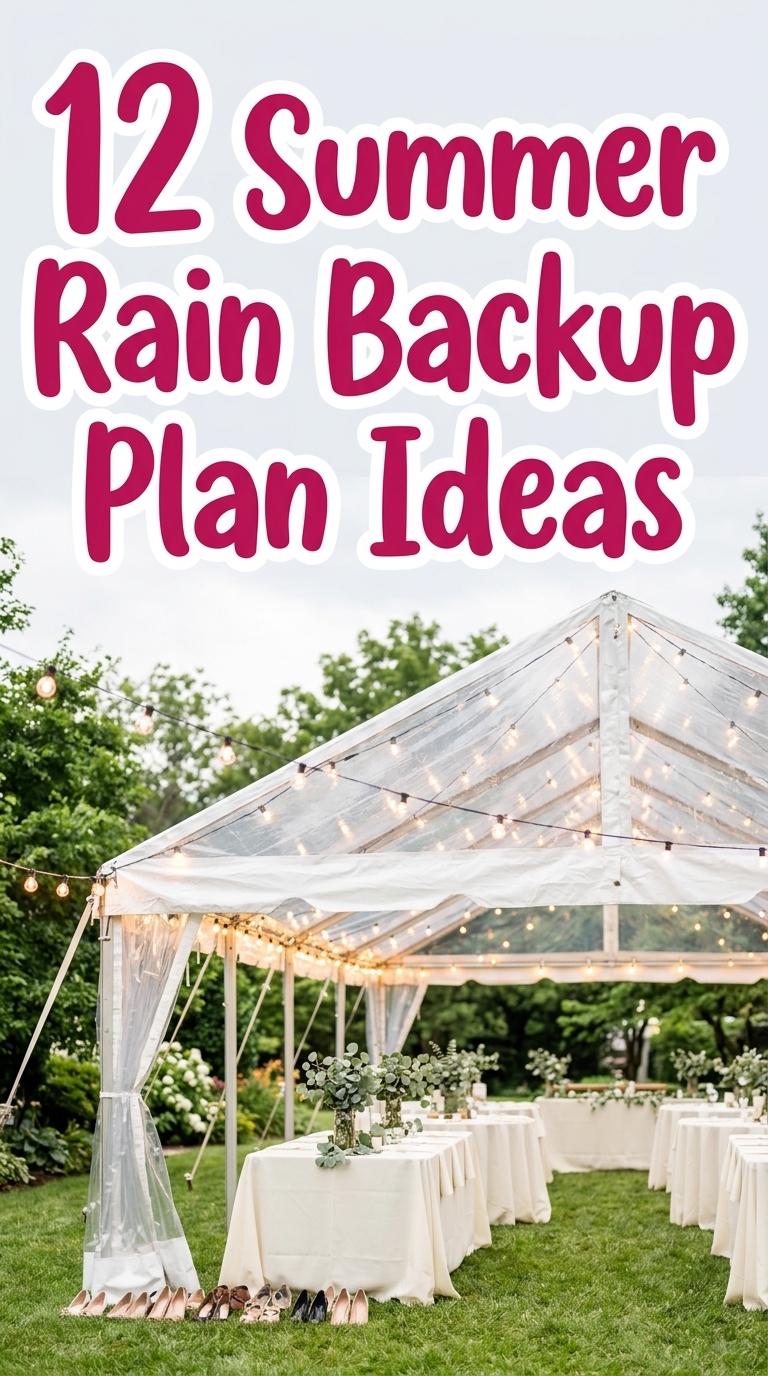 12 Summer Rain Backup Plan Ideas