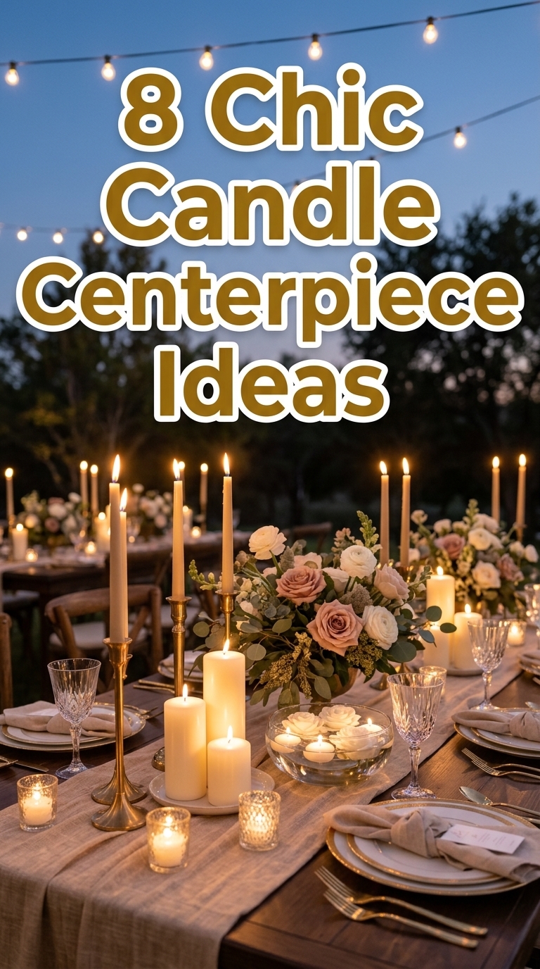 8 Chic Candle Centerpiece Ideas