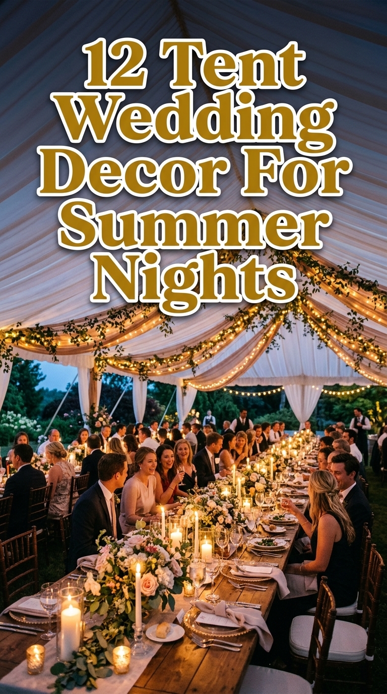 12 Tent Wedding Decor For Summer Nights