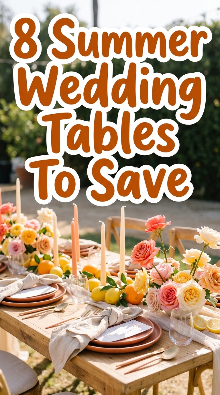 8 Summer Wedding Tables To Save