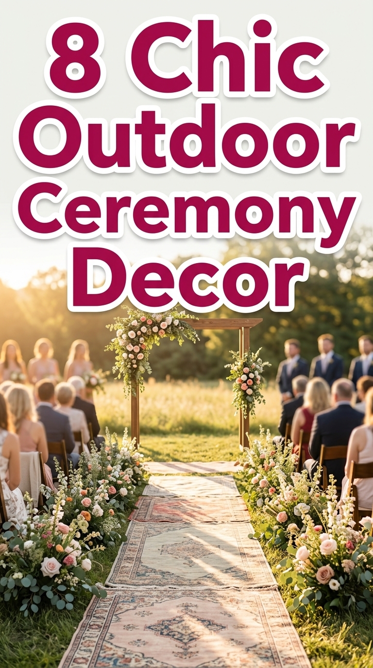 8 Chic Outdoor Ceremony Decor