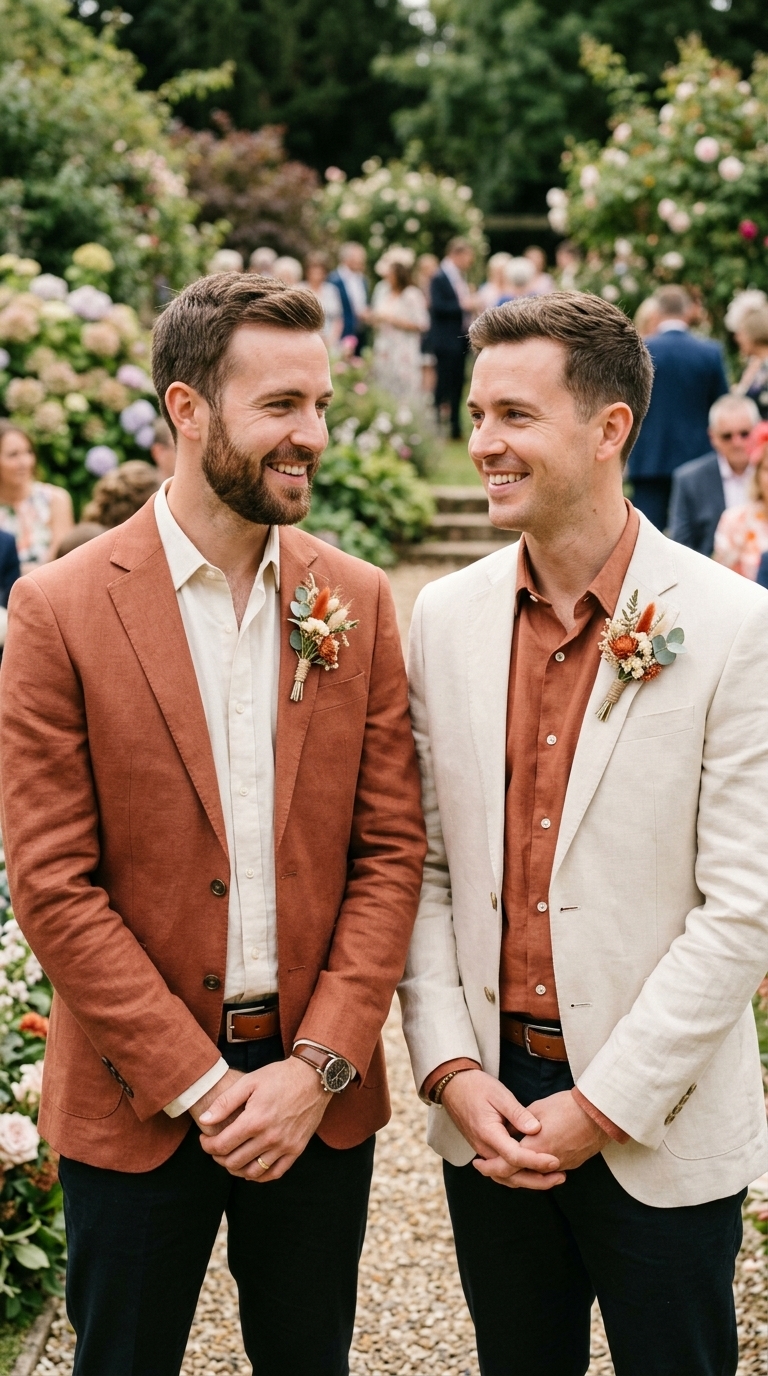 9. Terracotta Linen for Bohemian Vibes