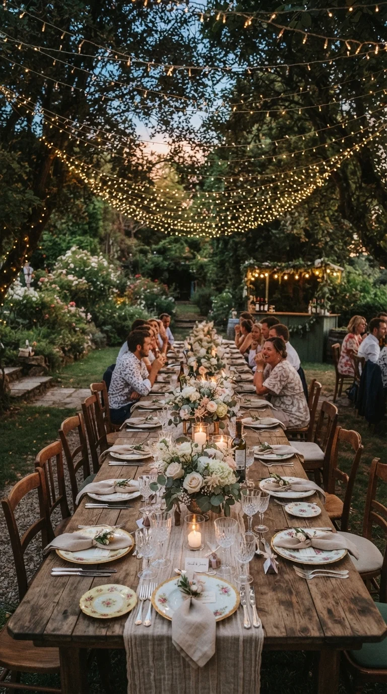 1. Embrace an Intimate Garden Party Reception