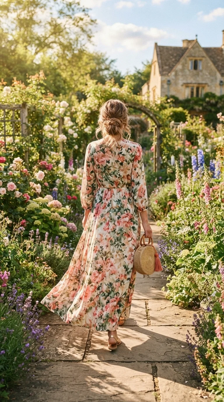 1. Embrace the Breeze with a Flowy Floral Maxi
