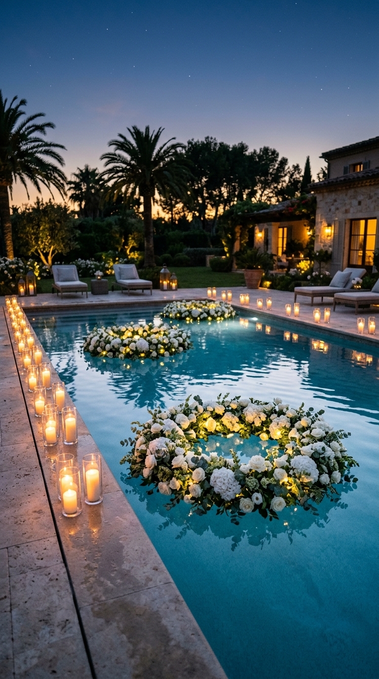 1. Floating Floral Installations