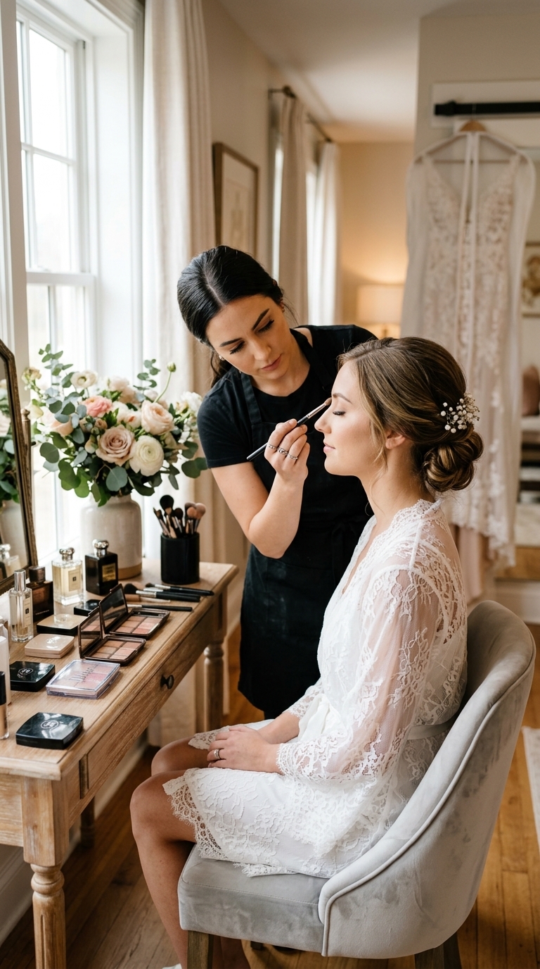 1. Prioritize Early Hair & Makeup Sessions for a Relaxed Start