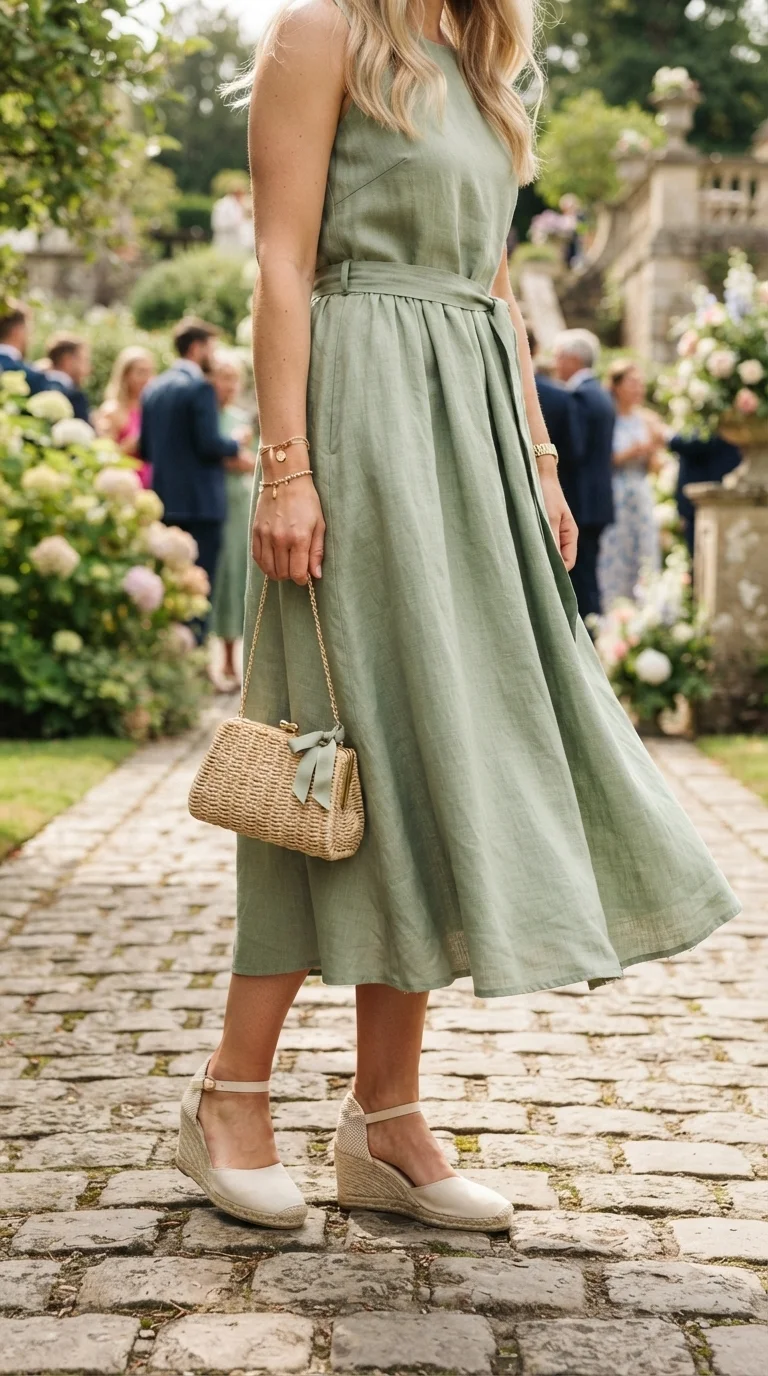 1. The Classic Linen Midi Dress