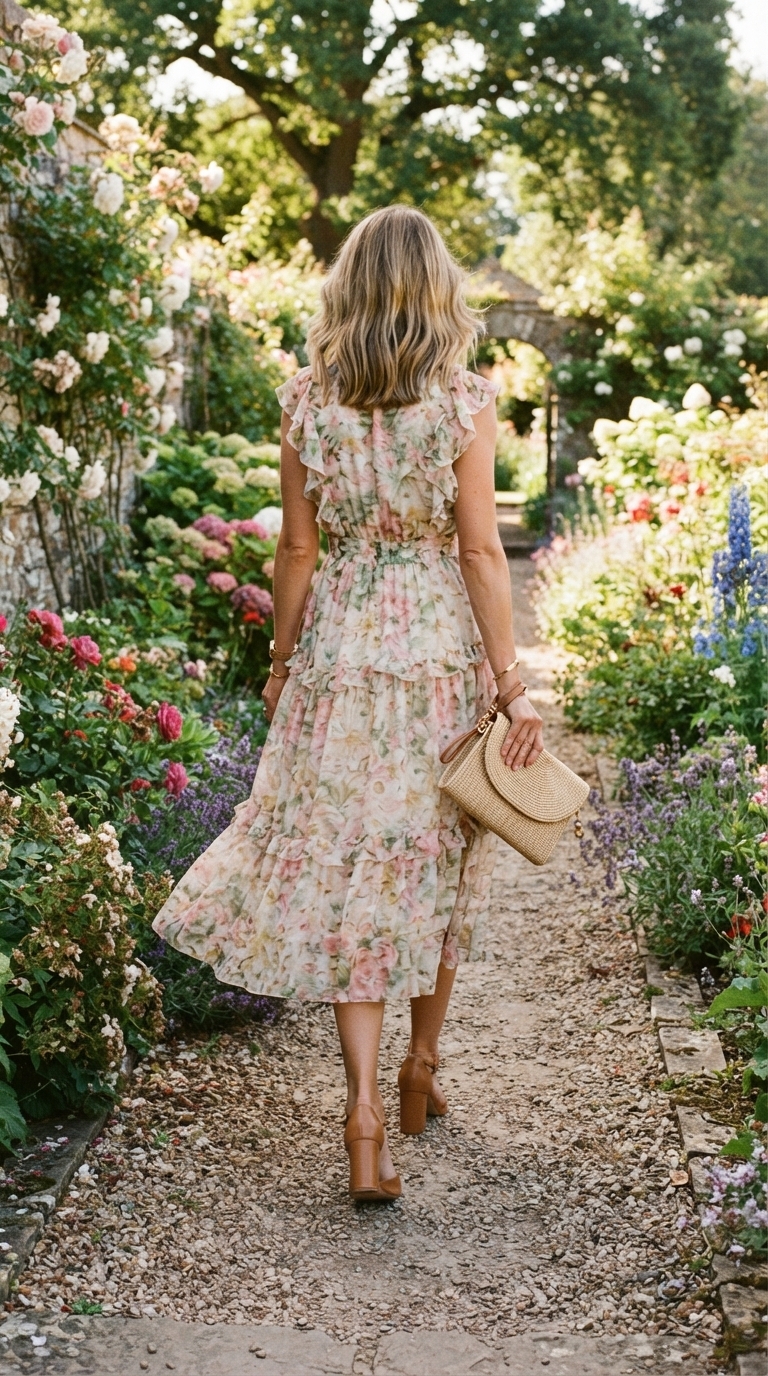 1. The Effortless Floral Midi Dress