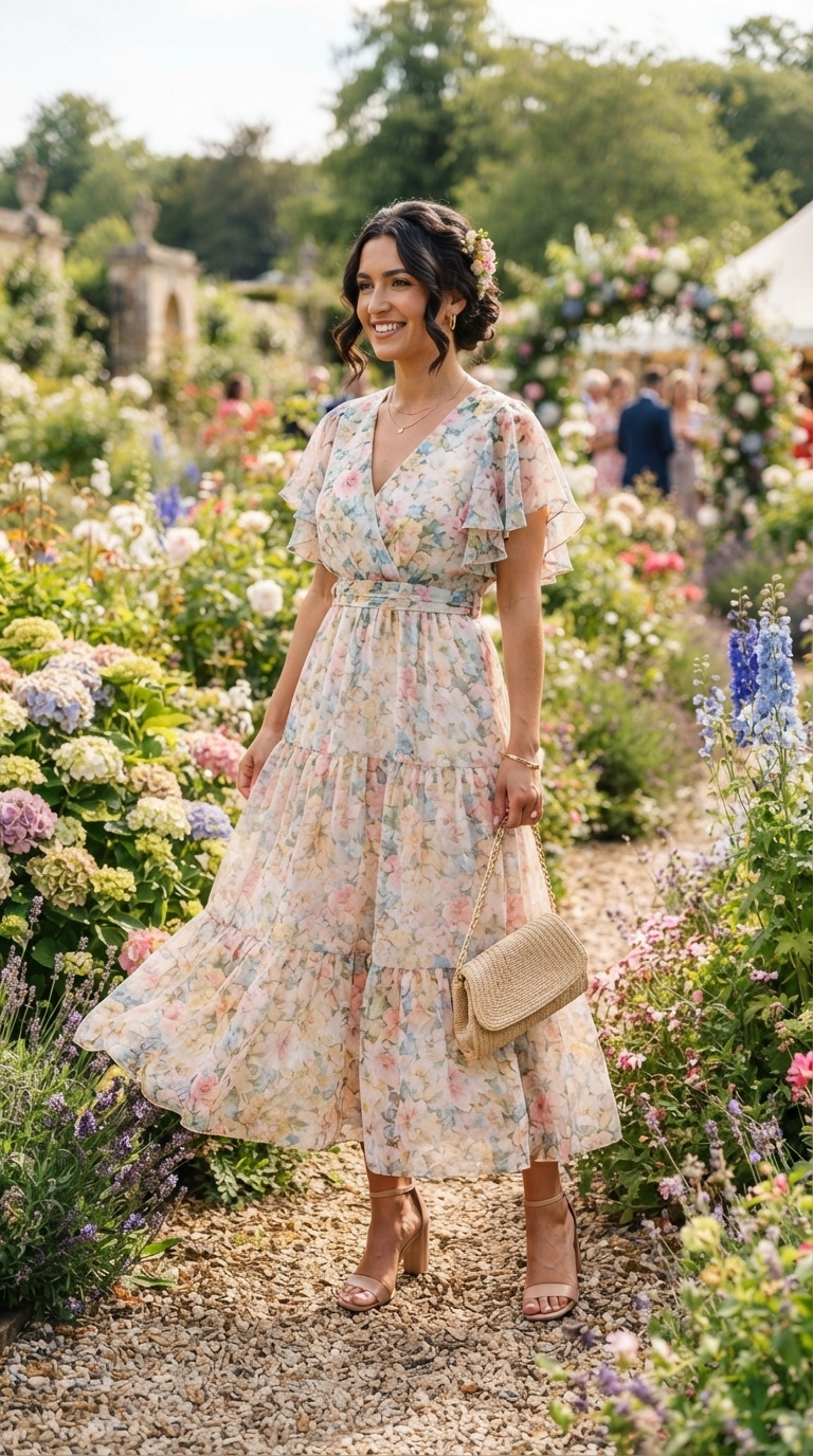 1. The Effortlessly Chic Floral Midi Dress