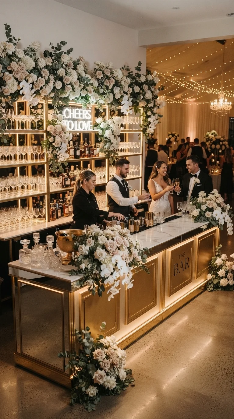 1. The Elegant Floral Bar