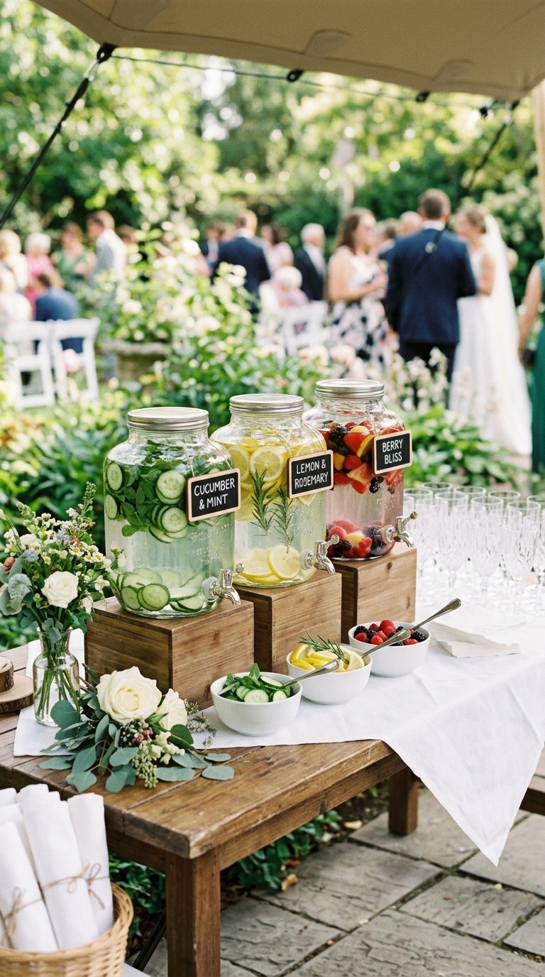 1. The Elegant Infused Water Bar