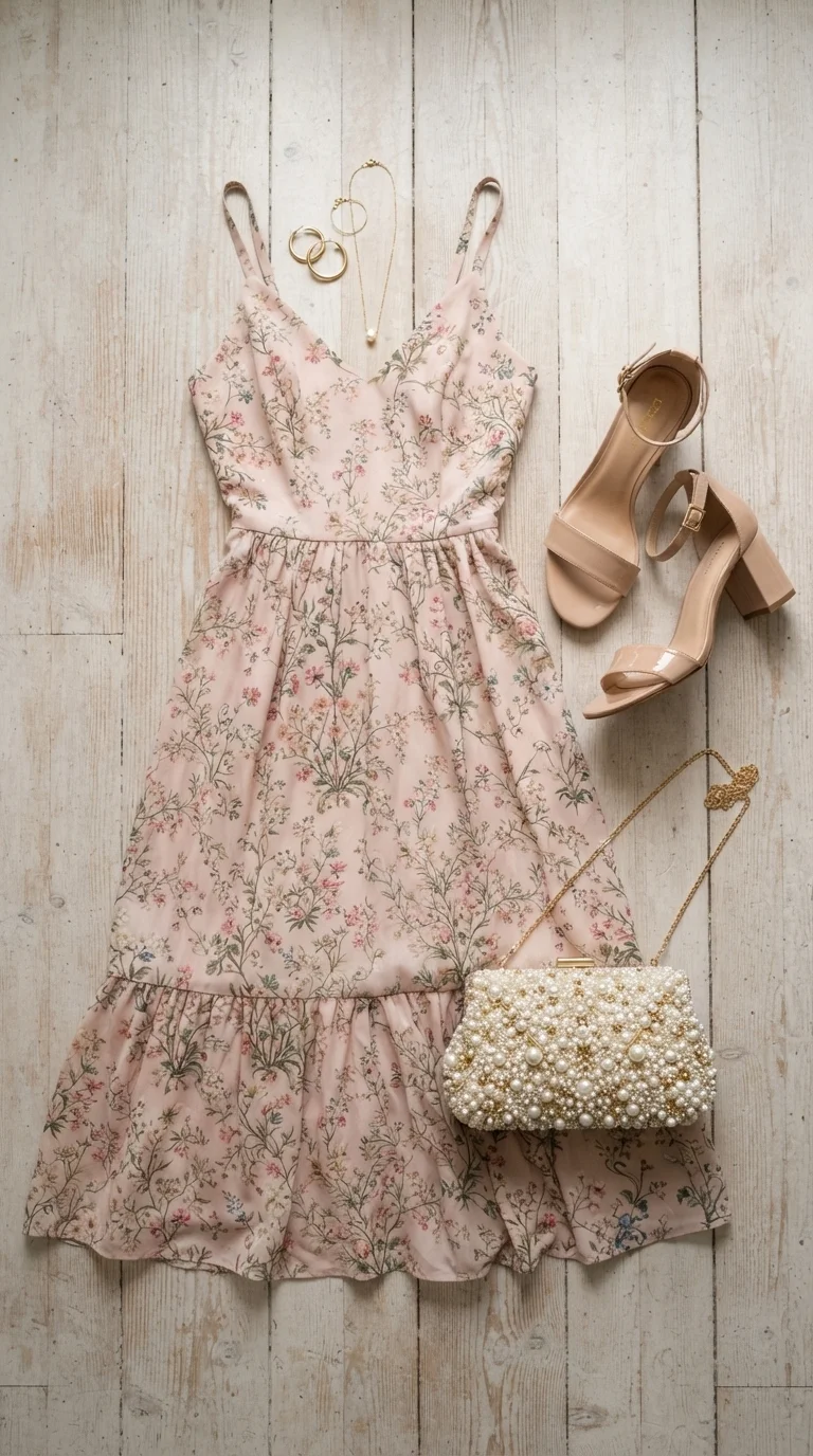 1. The Romantic Floral Midi