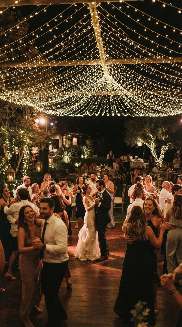 1. Twinkling Canopy of Fairy Lights