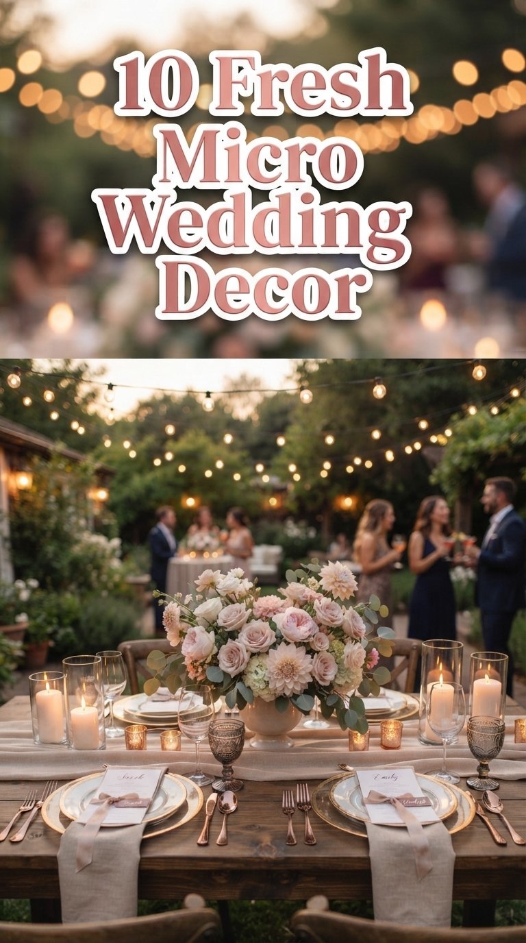 10 Fresh Micro Wedding Decor