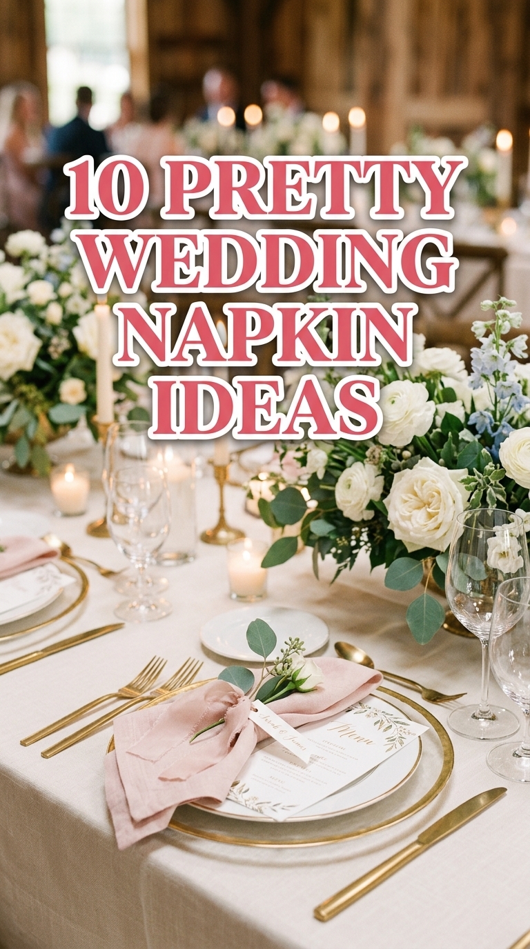 10 Pretty Wedding Napkin Ideas