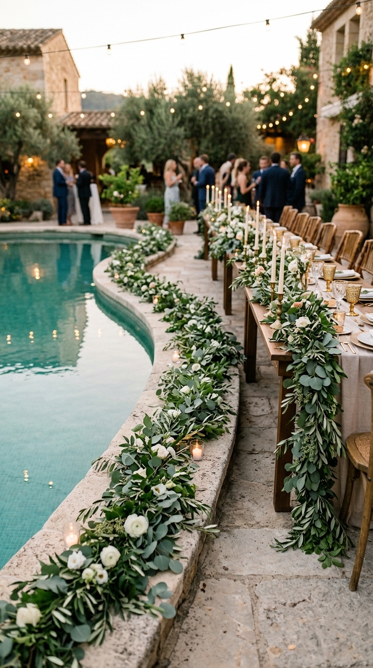 10. Lush Greenery Garlands