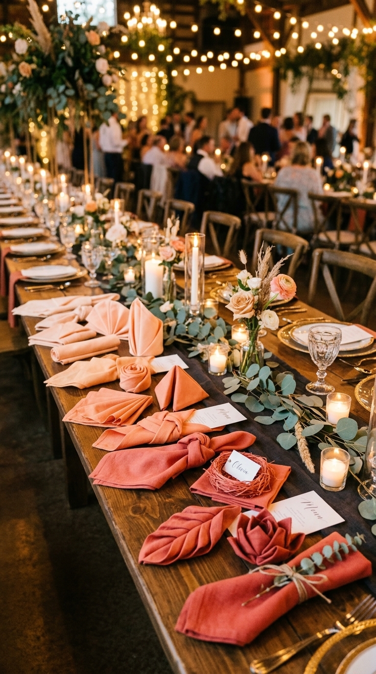 10. Ombre Dyed Napkins