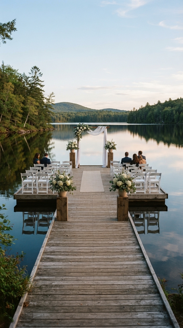 11. Lakeside Dock Ceremony Setups