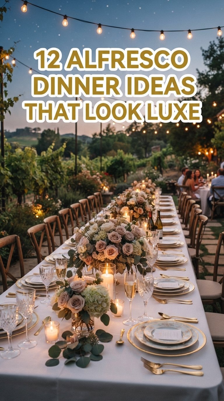 12 Alfresco Dinner Ideas That Look Luxe