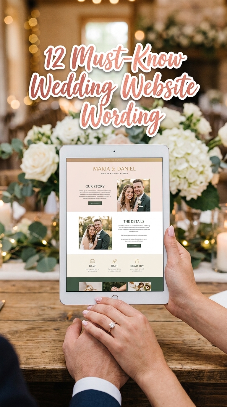 12 Must-Know Wedding Website Wording