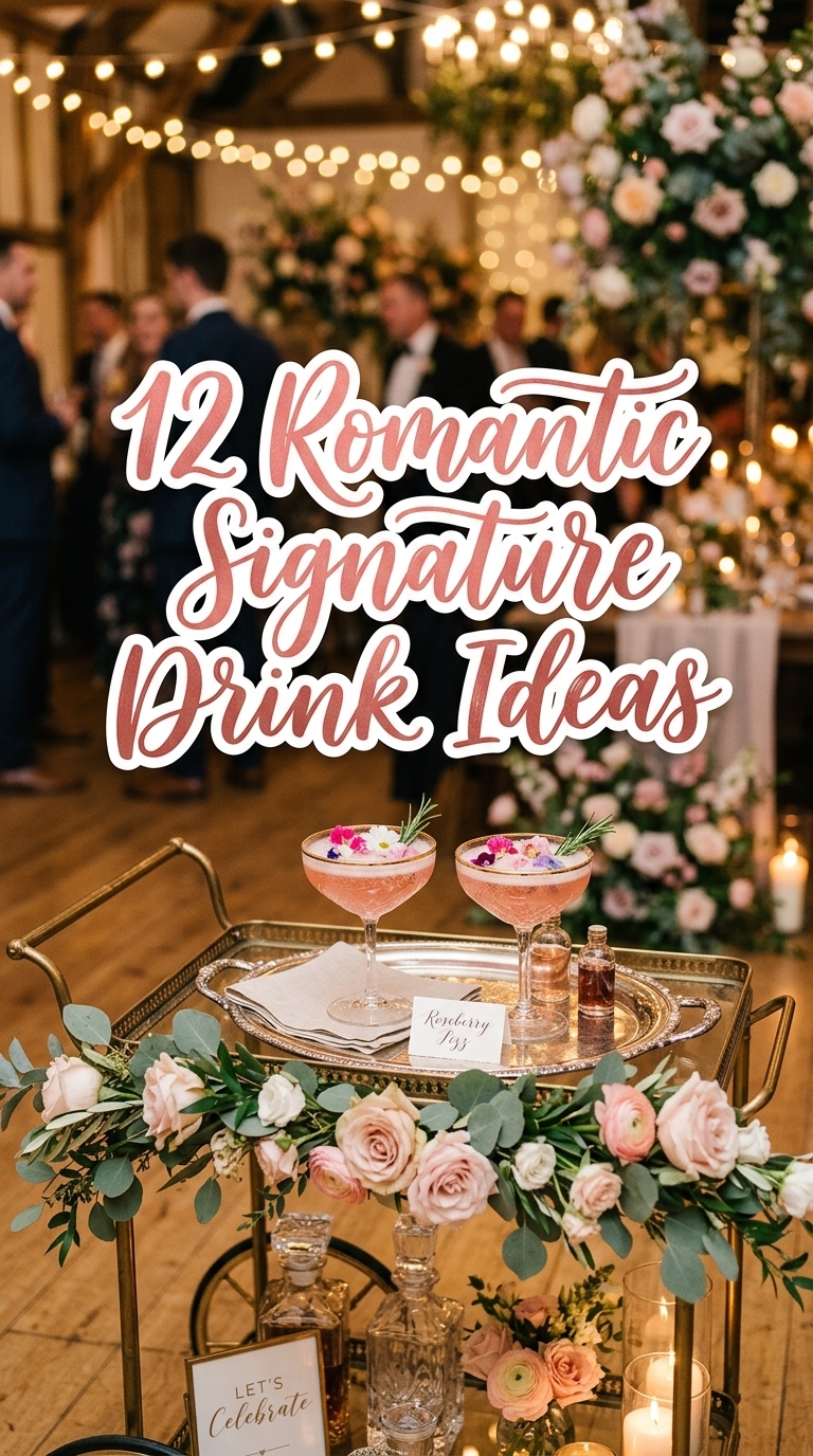 12 Romantic Signature Drink Ideas