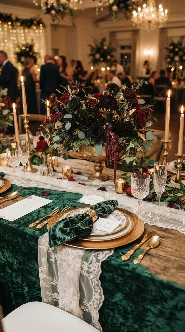 2. Layer Textures with Crushed Velvet for Opulence