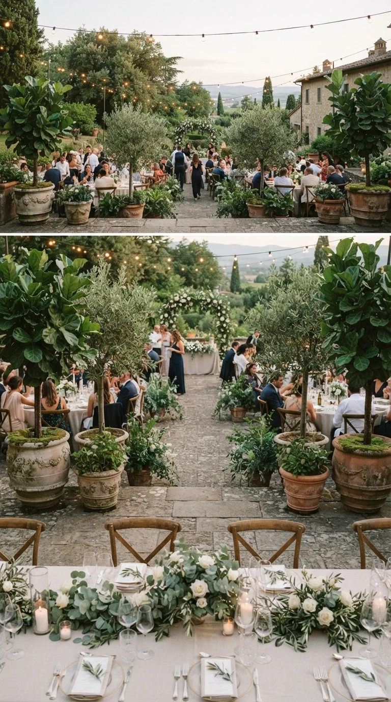 2. Potted Plant & Tree Accents