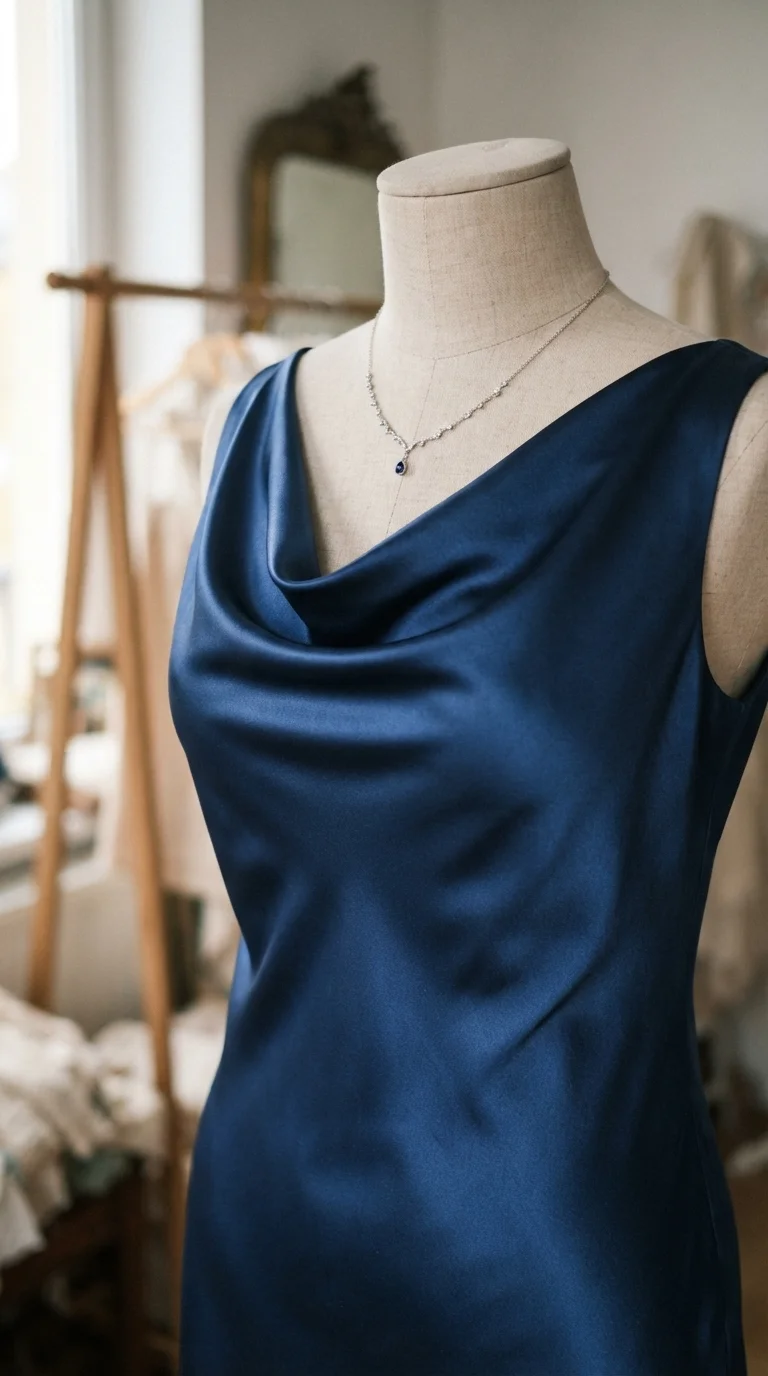 2. Sleek Satin Maxi for Modern Elegance
