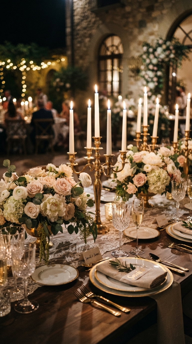 2. Tall Taper Candles for Elegant Drama