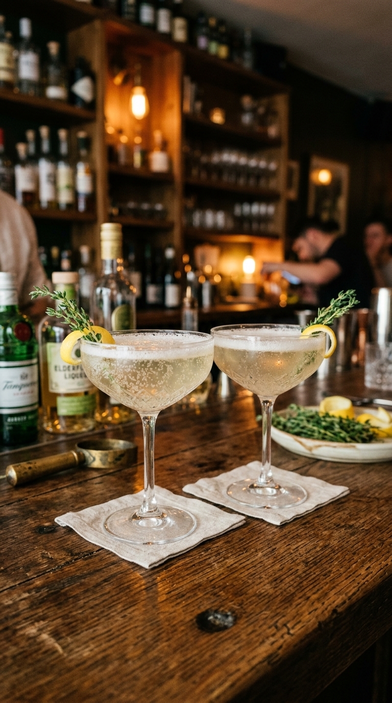 2. Toast to New Beginnings with an Elderflower & Gin Fizz
