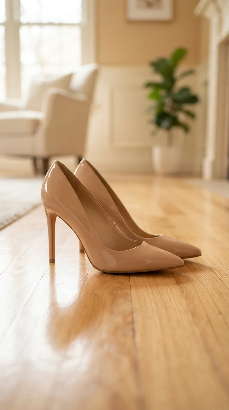 3. Classic Nude Pumps for Elongated Legs