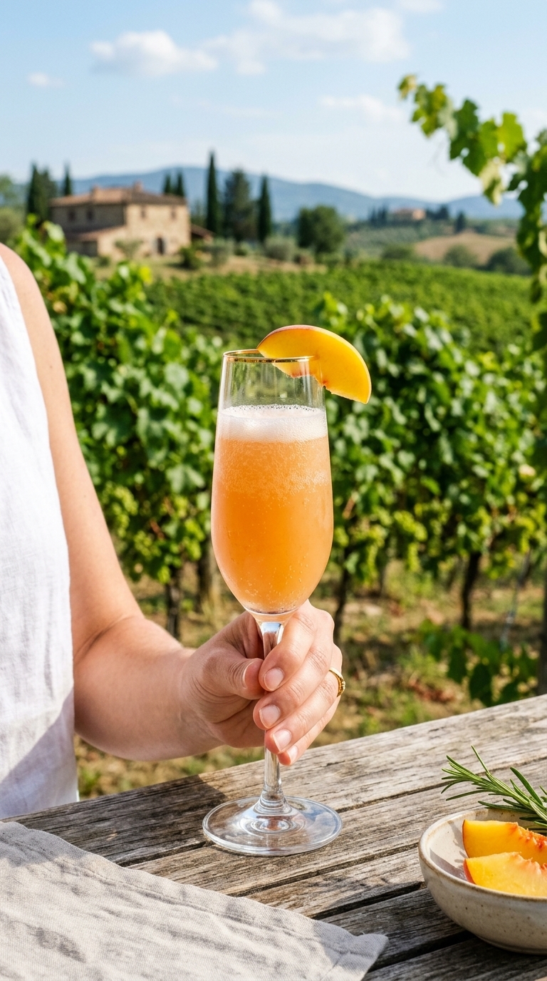 3. Delight Palates with a Classic Peach Bellini