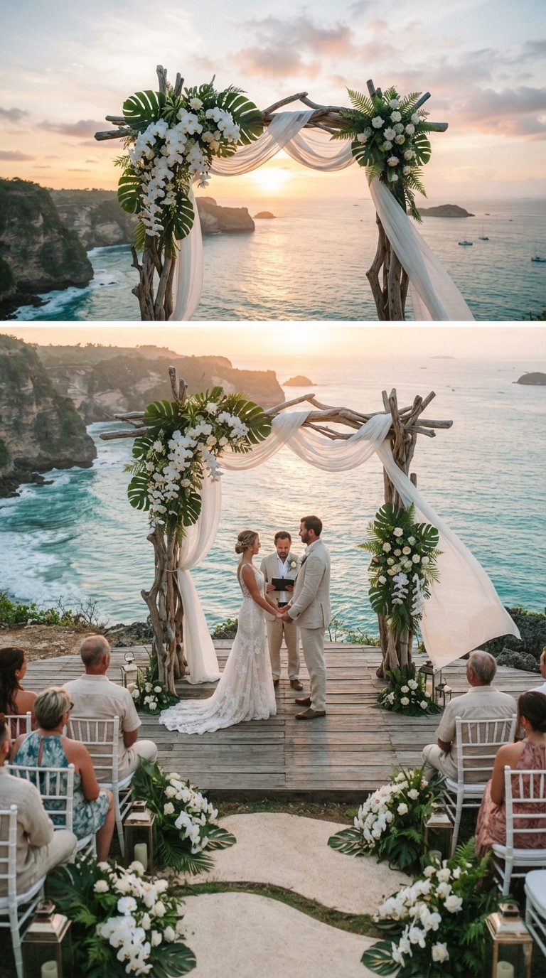 3. Design a Breathtaking Ceremony Arch with a View