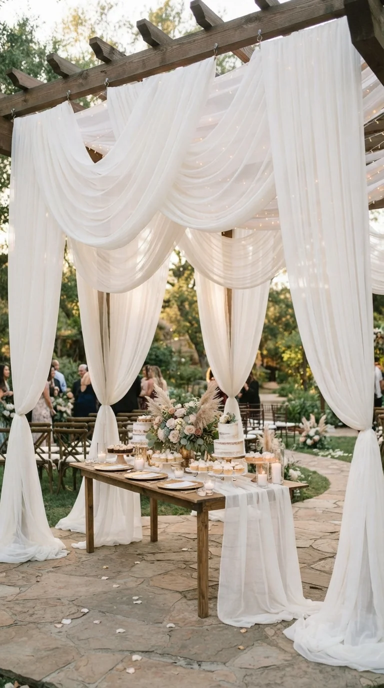 3. Fabric Draping & Backdrops