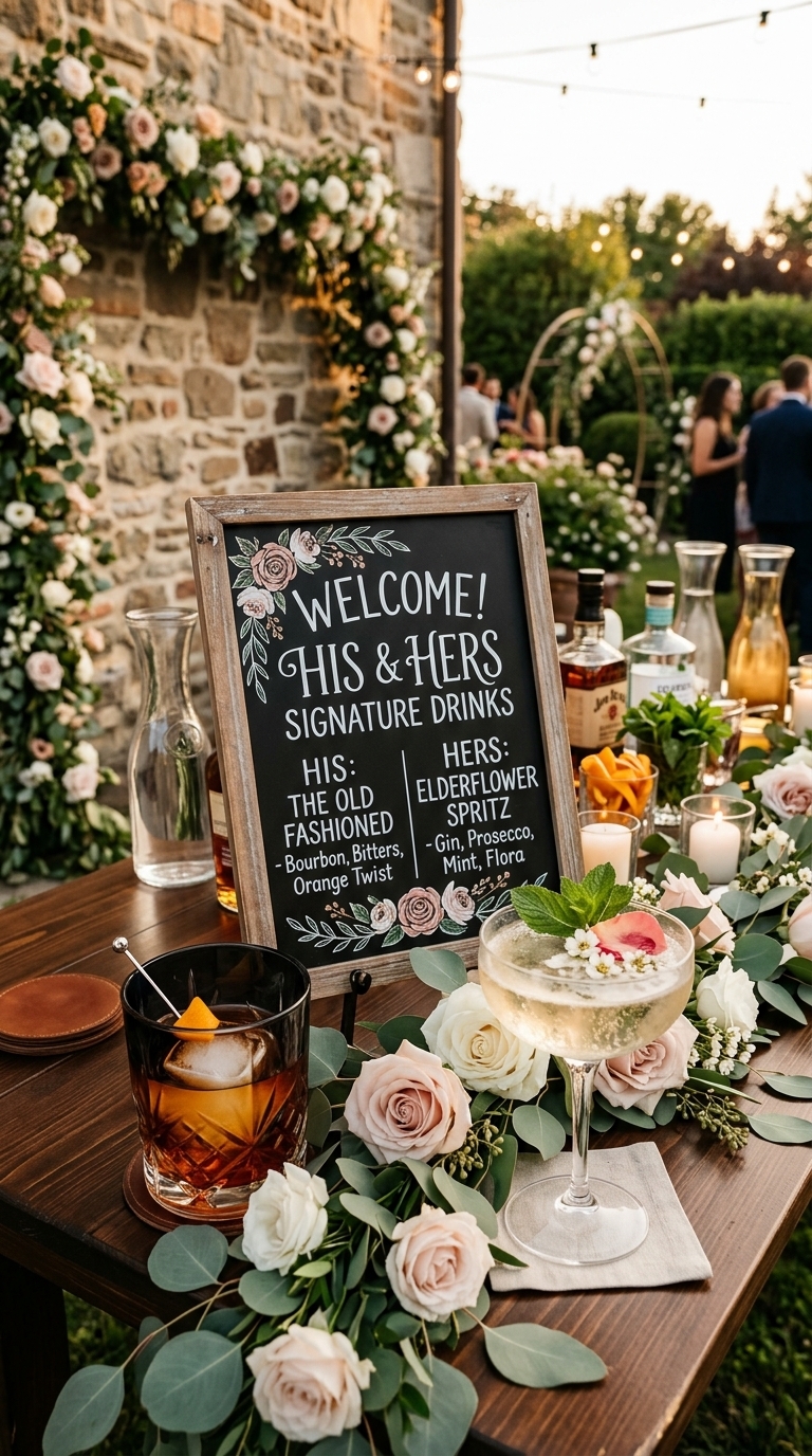 3. 'His & Hers' Signature Sip Station