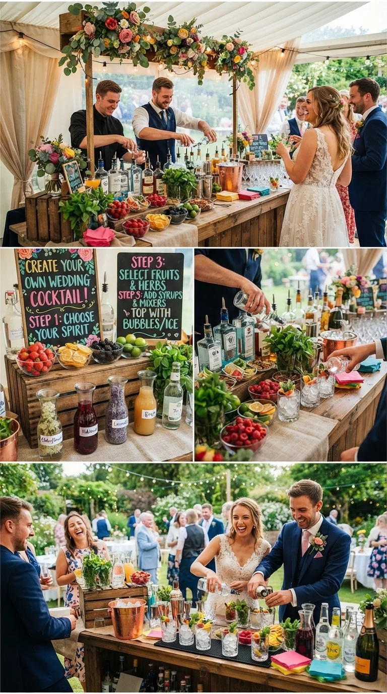 3. Interactive 'Mix Your Own' Cocktail Station