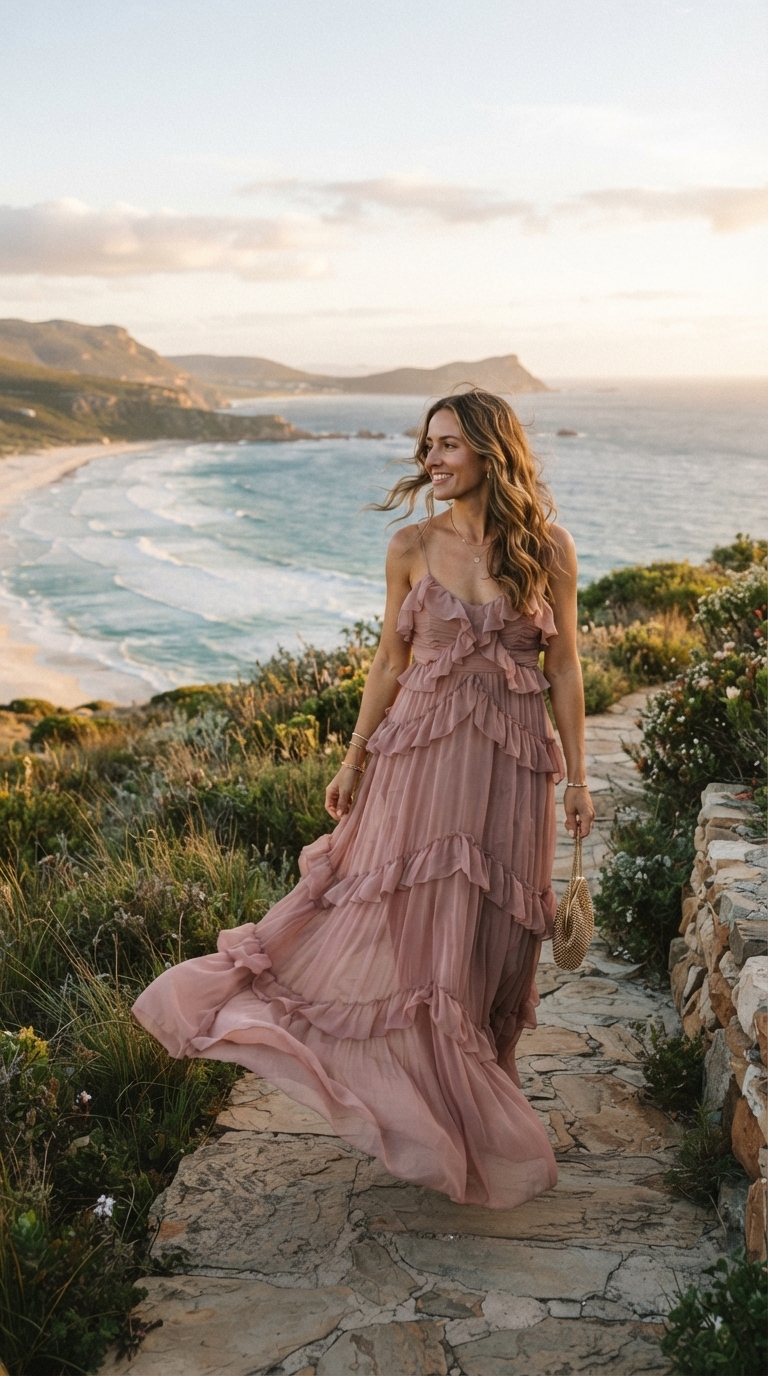 3. Romantic Ruffle Maxi Dress for Breezy Settings