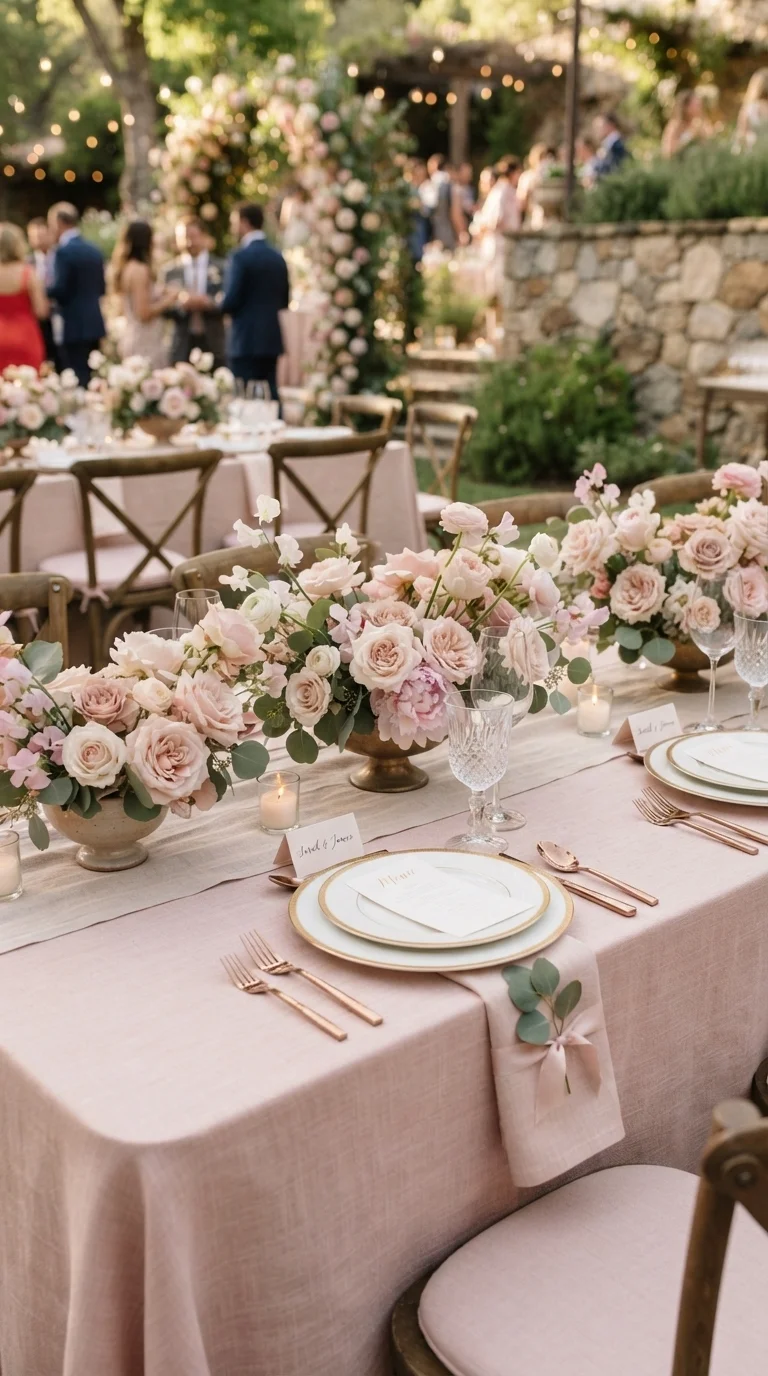 3. Soften the Scene with Blush Pink Linen