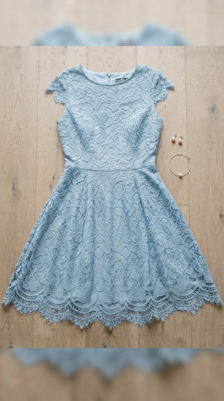 3. The Romantic Lace A-Line Dress