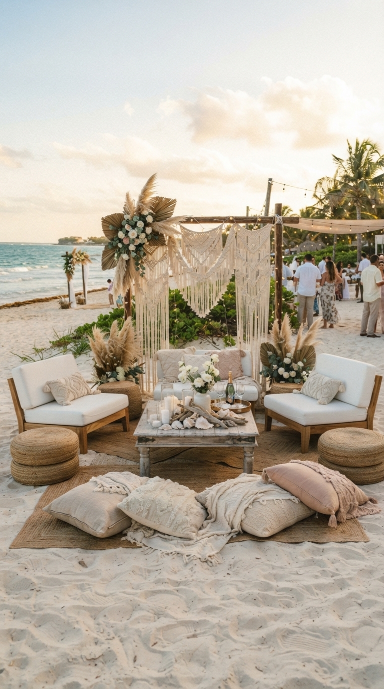 4. Chic Beach Lounge Areas for Relaxed Guests