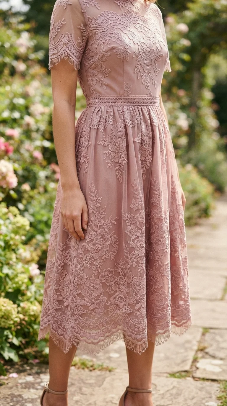 4. Elegant Lace Overlay