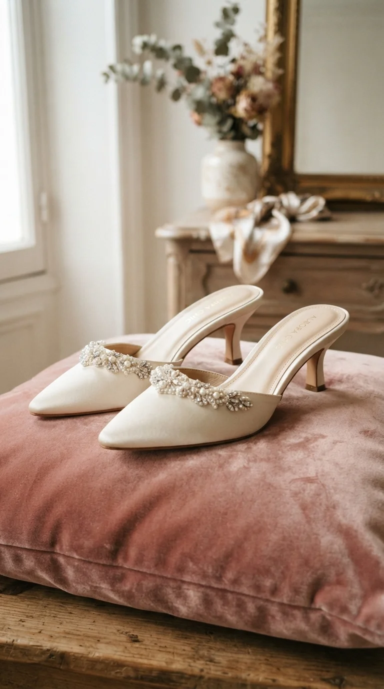 4. Embellished Mules for Understated Sparkle