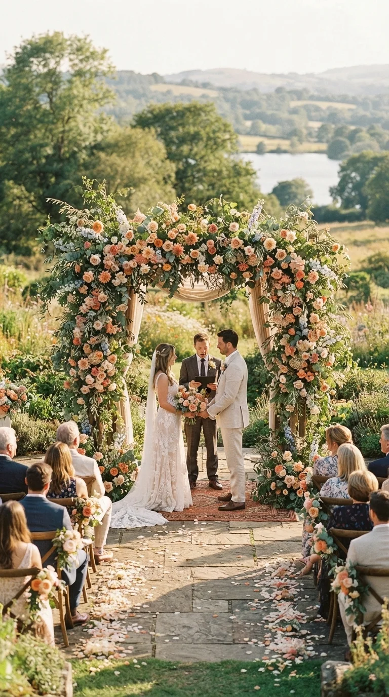 4. Opt for a Statement Floral Arch
