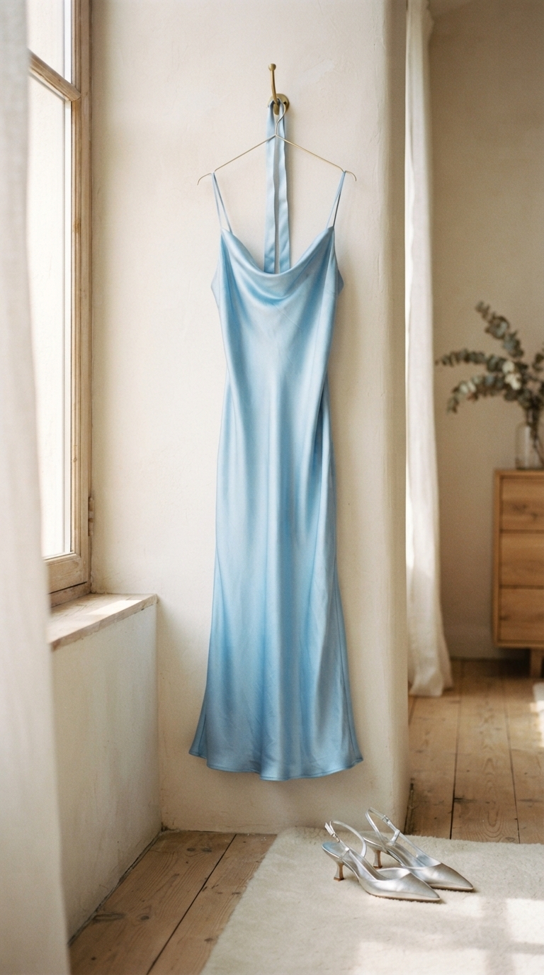 4. Pastel Slip Dress Elegance