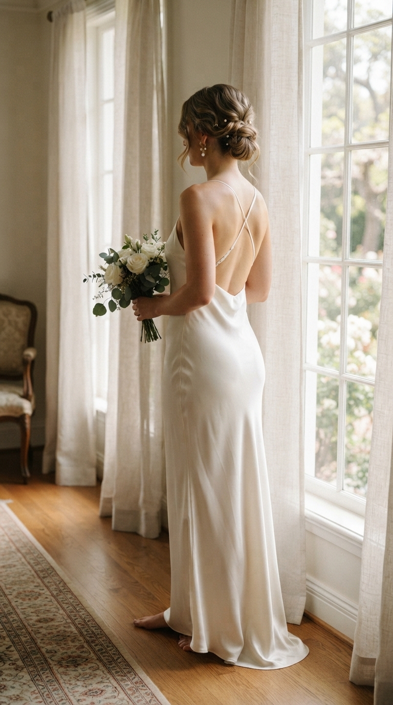 4. Sophisticated Slip Dresses for a Modern Bride